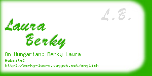 laura berky business card